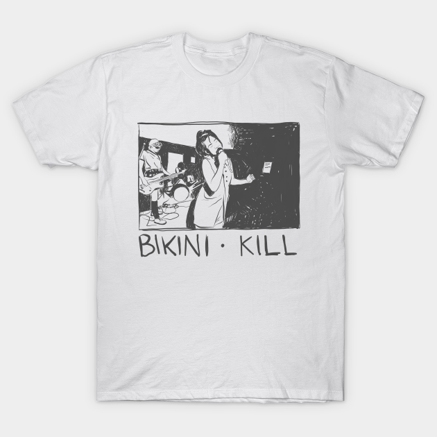 Bikini Kill 90s Band Tshirt Bikini Kill TShirt TeePublic